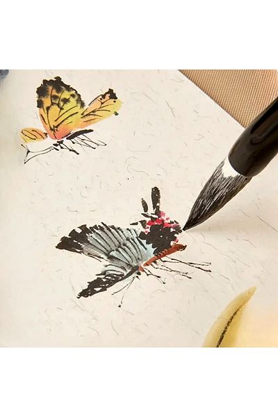 Sanathobi Release Brush Sheep Hair Large Size, Glazing, Tile, Vase, Ceramic, Water Color, Painting-With Hanging 1 Pcs