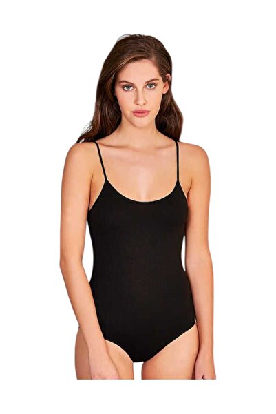 Fanilam Прозорий жіночий боді на бретельках з бавовняними застібками (гачками...