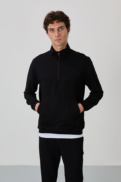 AIR JONES Σετ φόρμας Herbert Black Stand Collar - 85233