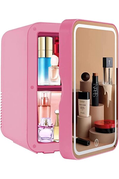 Arabest ثلاجة مكياج صغيرة سعة 8 لتر، ثلاجة محمولة لتخزين مستحضرات التجميل، مب...