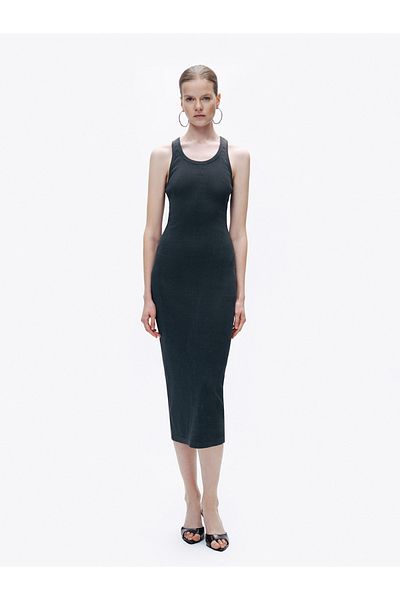 Nocturne Print Detailed Maxi Dress
