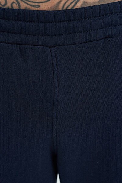 AIR JONES Ανδρική φόρμα αθλητικής φόρμας Sean Navy Blue με επένδυση - 84928