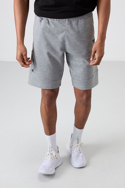 AIR JONES Ανδρικό σορτς με στάμπα Amos Grey Melange - 81246