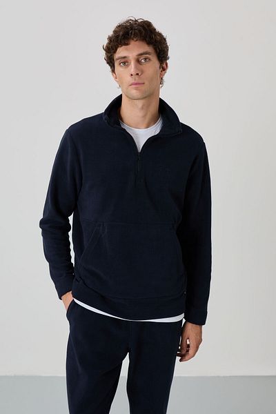 AIR JONES Ανδρική φόρμα φλις Carol Navy Blue - 85226