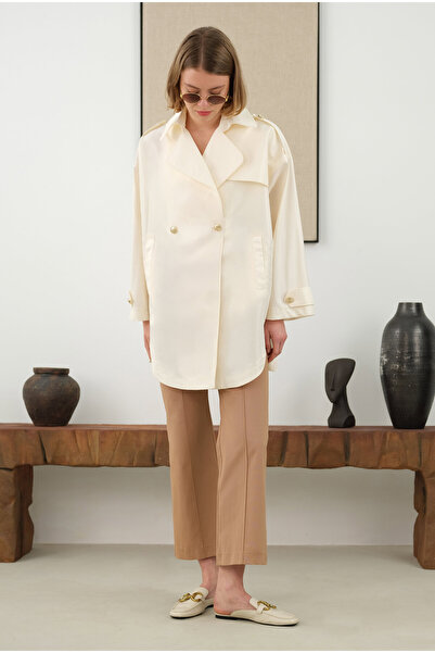 HEQA Піджак з тафти з погоном - модель з кісточками