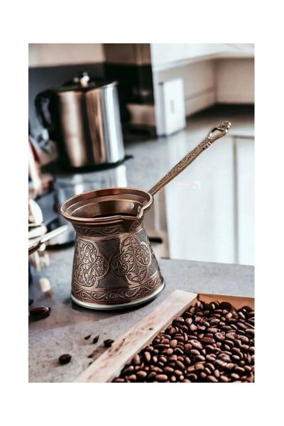 Takaz Global İndüksiyon Tabanlı Bakır Cezve Hanedan 2 Kişilik 719238