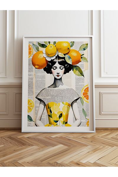 HOMEPACK Pictură cu un singur cadru din lemn Pictură poster dintr-o bucată TK/1084