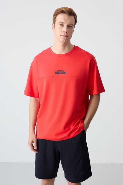 AIR JONES Ανδρικό σορτς Fiesta Navy Blue Oversize - Βαμβακερό και απαλή υφή, χοντρό μαλακό - 85259
