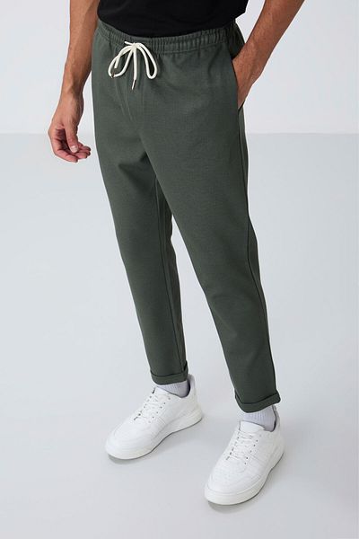 AIR JONES Ανδρική φόρμα με υφή επιφάνειας Khaki Standard Fit - 82154