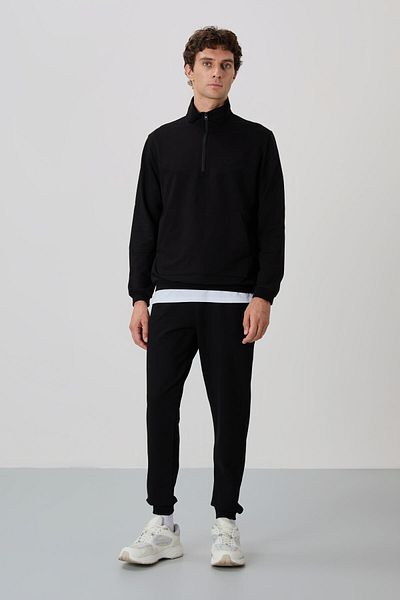 AIR JONES Σετ φόρμας Herbert Black Stand Collar - 85233
