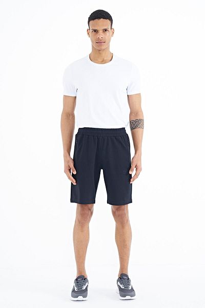 AIR JONES Ανδρικό σορτς Ryan Navy Blue Pocket Standard Fit - 81239