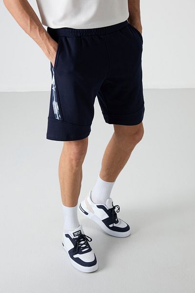 AIR JONES Ανδρικό σορτς Amos Indigo Printed - 81246