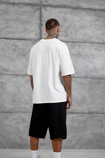 NOMARC Tricou supradimensionat alb Brabus scris