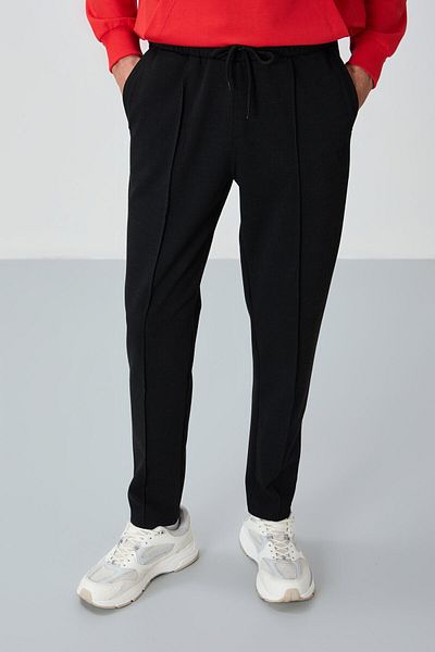 AIR JONES Ανδρικό Φούτερ Μαύρο Jogger - 82114
