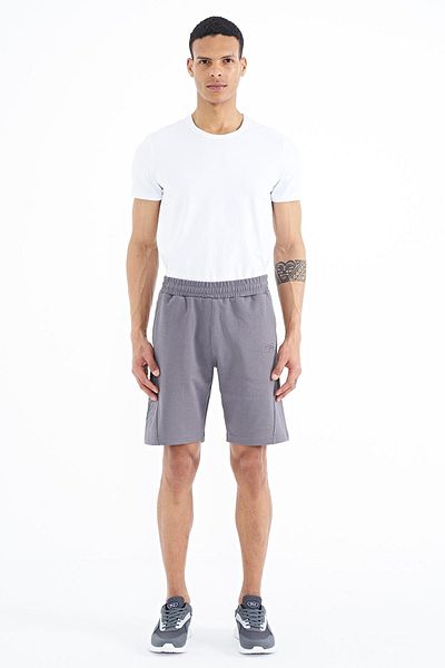 AIR JONES Ανδρικά σορτς Aldo Dark Grey Standard Fit - 81242