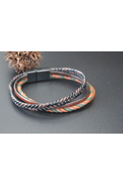 magıcgrange Men's Special Design - Genuine Leather Bracelet