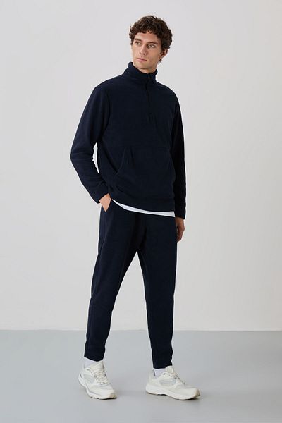 AIR JONES Ανδρική φόρμα φλις Carol Navy Blue - 85226