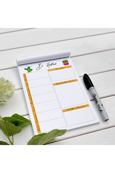 TUOR A5 Haftalık Planlayıcı - Weekly Planner - Ders Çalışma Planlayıcı Defter...