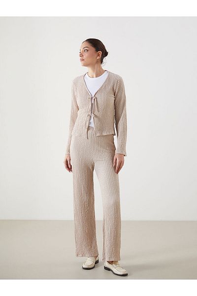 LC Waikiki Lcw V-Neck Textured Women's Cardigan