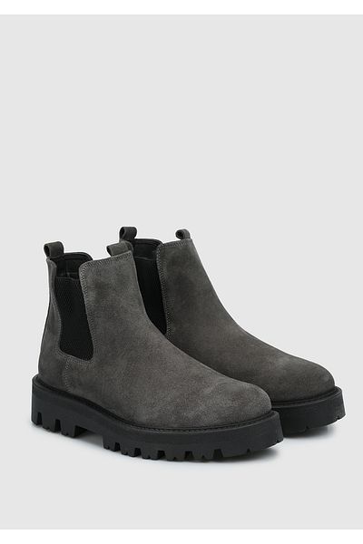 Provoq Anthracite Leather Men's Boots