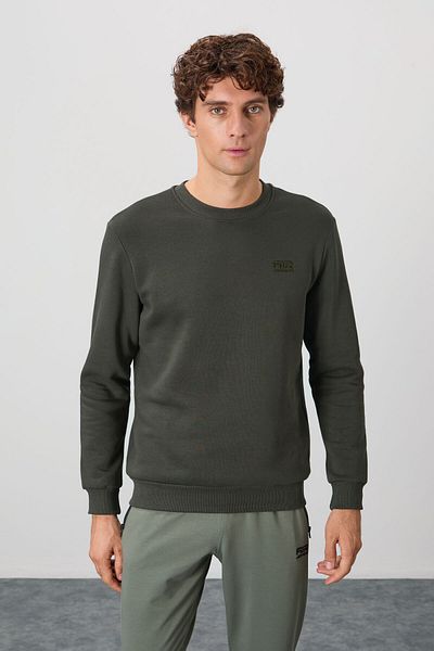 AIR JONES Ανδρικό φούτερ Omar Khaki Raised - 88137