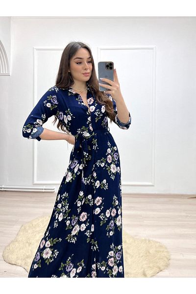 Miasista Long Wildflower Patterned Dress