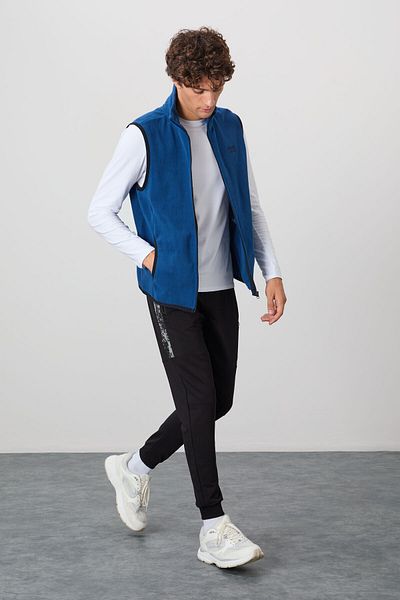 AIR JONES Hugh Parlament Zippered Men's Fleece Vest - 88302