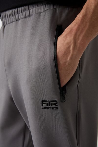 AIR JONES Bard بدلة رياضية للرجال باللون الرمادي الداكن من قماش سكوبا - 84950