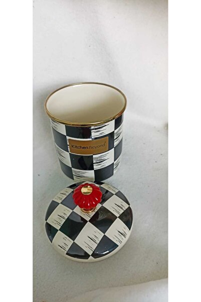 EBRULİEMAYE Medium Checkerboard - Candy, Coffee and Jar Storage