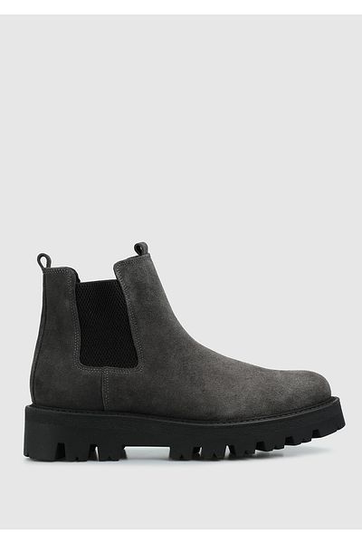 Provoq Anthracite Leather Men's Boots