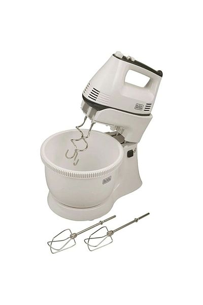 Black&Decker Black+Decker 300w 5 Speed Multifunction Bowl And Stand Mixer | White - M700