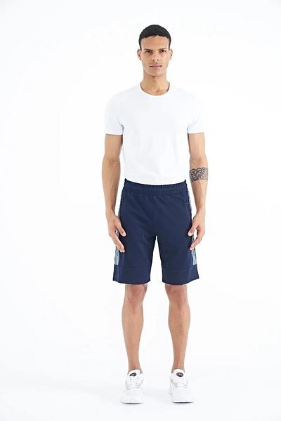 AIR JONES Ανδρικό σορτς Clive Indigo Standard Fit - 81249