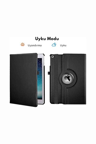 Fuchsia iPad 11. Nesil 2025 A16 Uyumlu 360° Yatay Dikey Dönebilen Deri Tablet Kılıfı