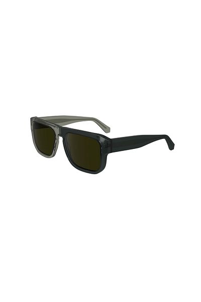 Calvin Klein Ckj 24607s 057 55 Unisex Rectangular Transparent Bone Sunglasses