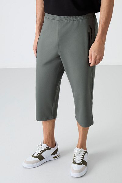 TOMMY LIFE Çağla Standard Fit Classic Leg Ανδρικό Κάπρι με τσέπη με φερμουάρ - 83091