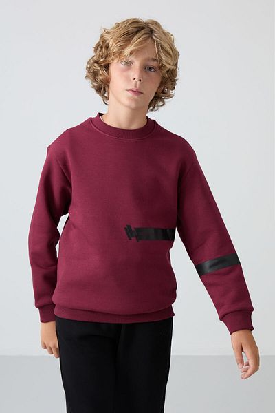 TOMMY LIFE Hanorac pentru băiat, din bumbac, groasă, moale, cu păr, cu potrivire standard - 11238