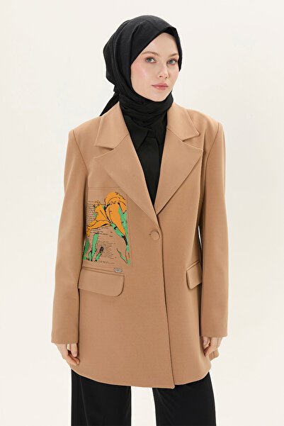 Setrms Desen Detaylı  Blazer Ceket