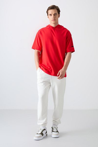 TOMMY LIFE Ανδρικό μπλουζάκι Fiesta Cotton Thick Soft Textured Oversize Fit Basic - 88352