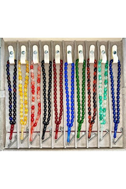 Anemore Collection 6 قطع من مسبحة العقيق المسحوق