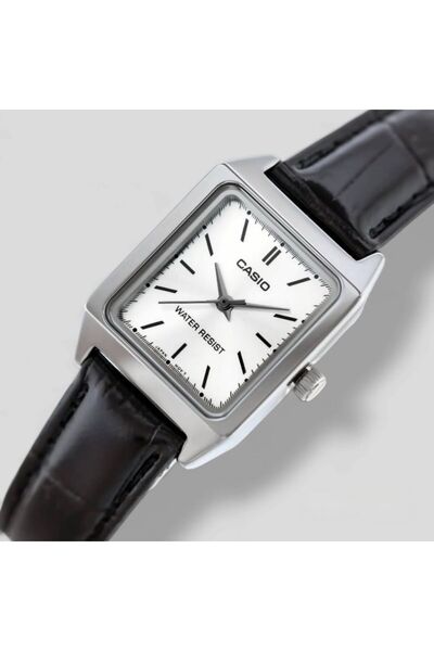 Casio Casio Women's LTP-V007L-7E1UDF 33mm Analog Watch with Leather Strap - Black