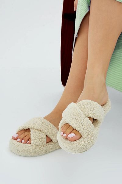 Moda Frato Dámské halové pantofle Modafrato TOWEL Cross Zimní pantofle nevydávají zvuk