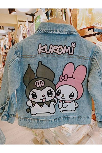 Tiny Denim Jacket with Kuromi Detail