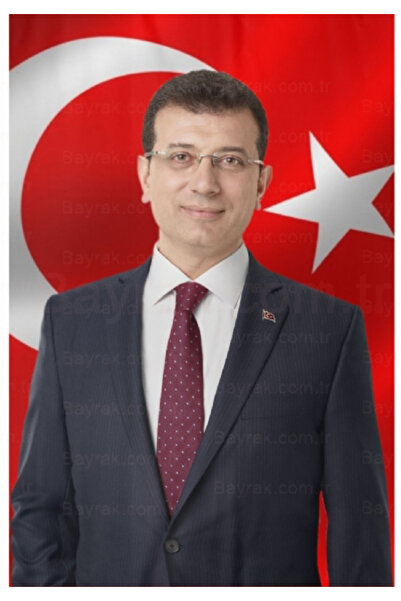 ÇELİKONLİNE Ekrem İmamoğlu Bayrağı 100x150 cm