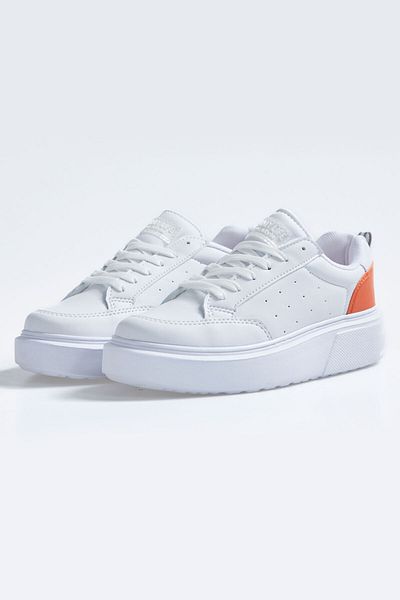TOMMY LIFE Bílá - šněrovací pohodlná dámská sportovní obuv - 89105
