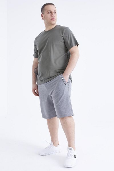 TOMMY LIFE Çağla Basic Short Sleeve O Neck Large Size Men's T-Shirt - 88072