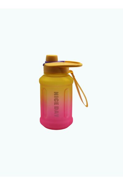 Other Water Jug Fitness Water Bottle 800 ml with Straw - yelllow and pink (20X9) CM