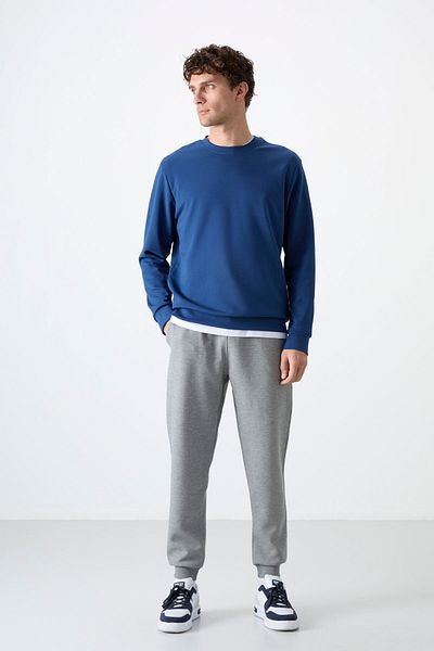 TOMMY LIFE Ανδρικό φούτερ - Parliament Basic, O-Neck, Comfortable Form - 88053