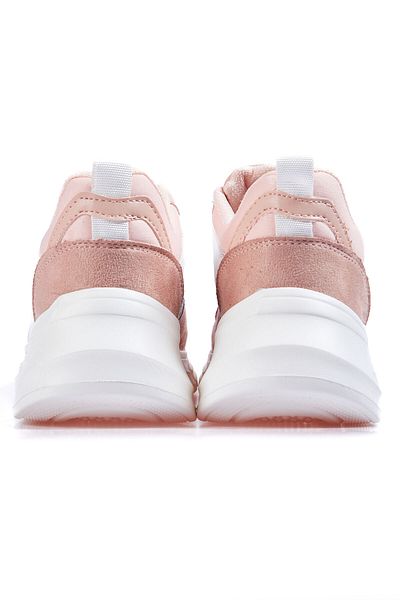 TOMMY LIFE Pantofi sport colorați pentru femei, cu șireturi, cu talpă înaltă, cu plasă din plasă - 89203