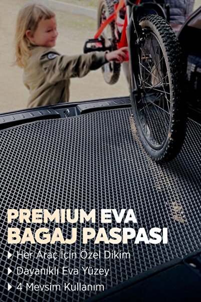 TORPEDO Megane 4 Sedan Hücreli Premium Eva Oto Bagaj Paspası & Bagaj Havuzu Siyah