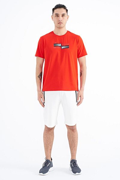TOMMY LIFE Ανδρικό μπλουζάκι Fiesta Written Figure Printed Standard Mold - 88215